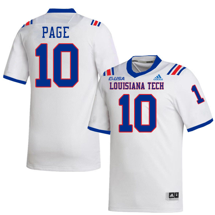 Daylin Page Louisiana Tech Jersey,LA Tech Bulldogs Football Jerseys,Uniforms,Gears-White